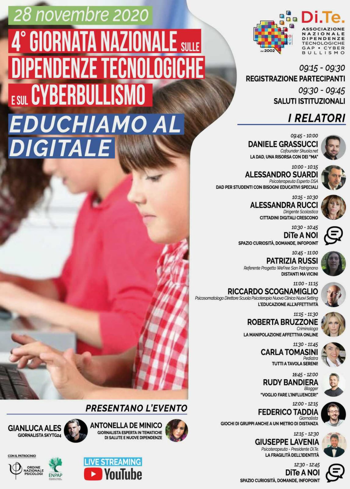 locandina 4 giornata sulla dipendenza digitale Cyberbullismo